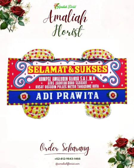 Papan Bunga Ucapan Selamat Kedunggubah